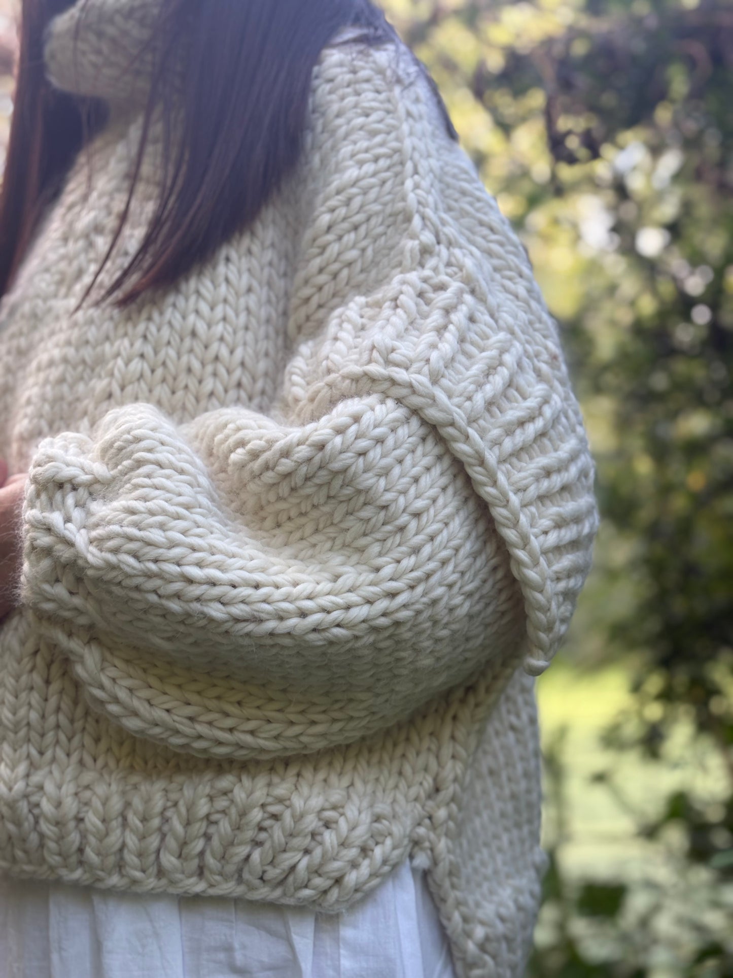 HELGA wool sweater- BEIGE