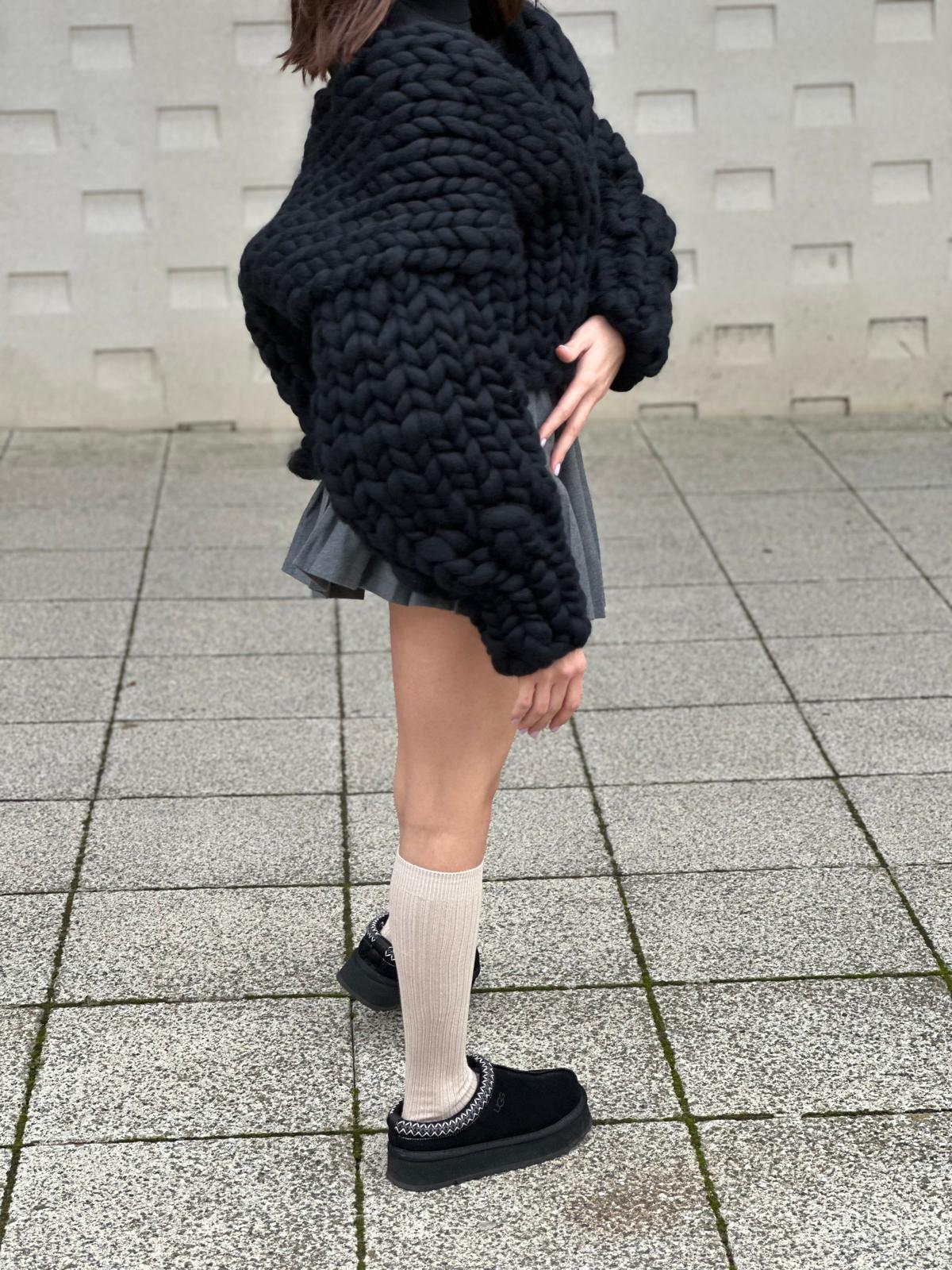 Jachetă Raven Chunky Lână