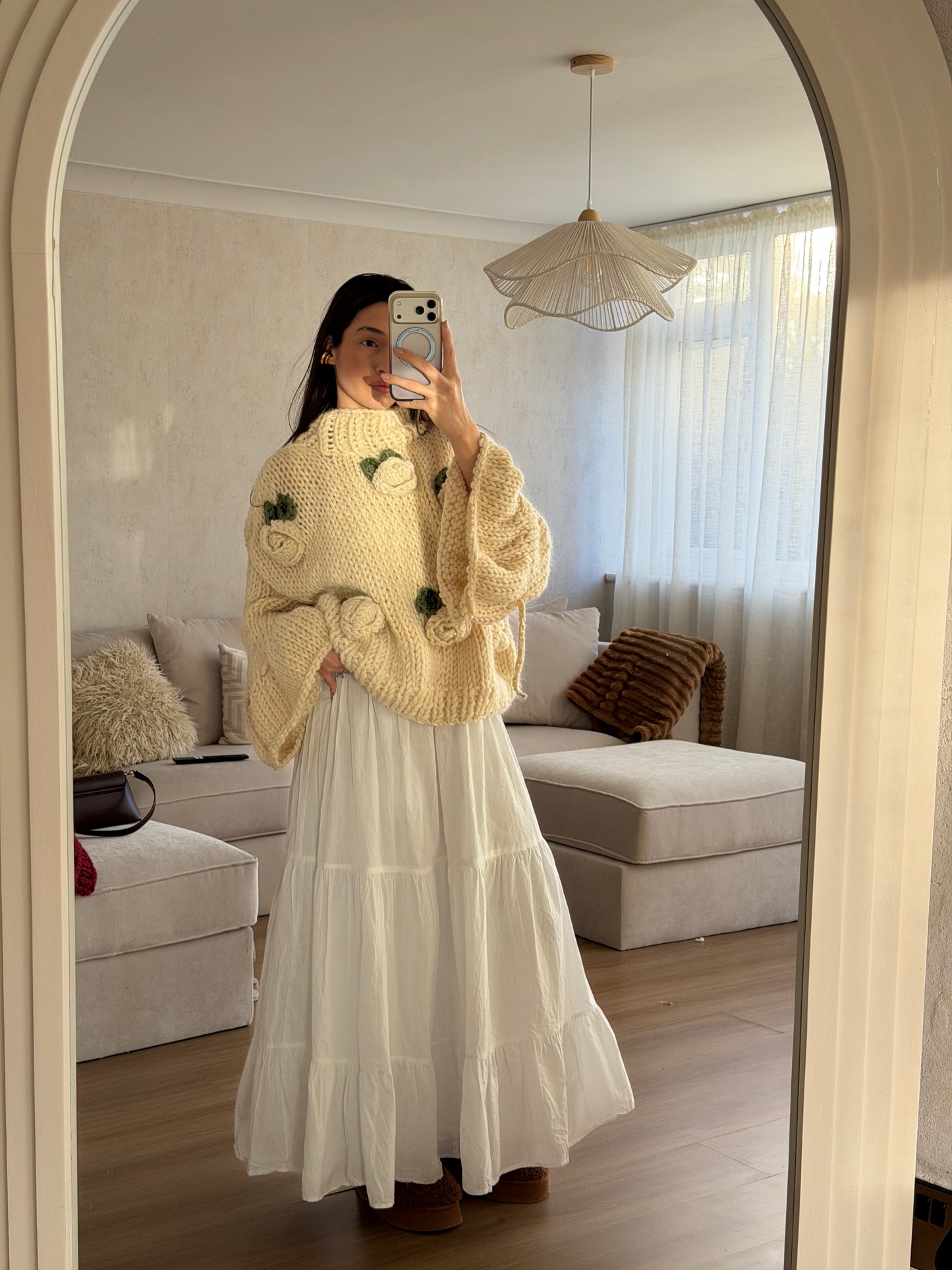 CALL ME ROSE sweater- beige