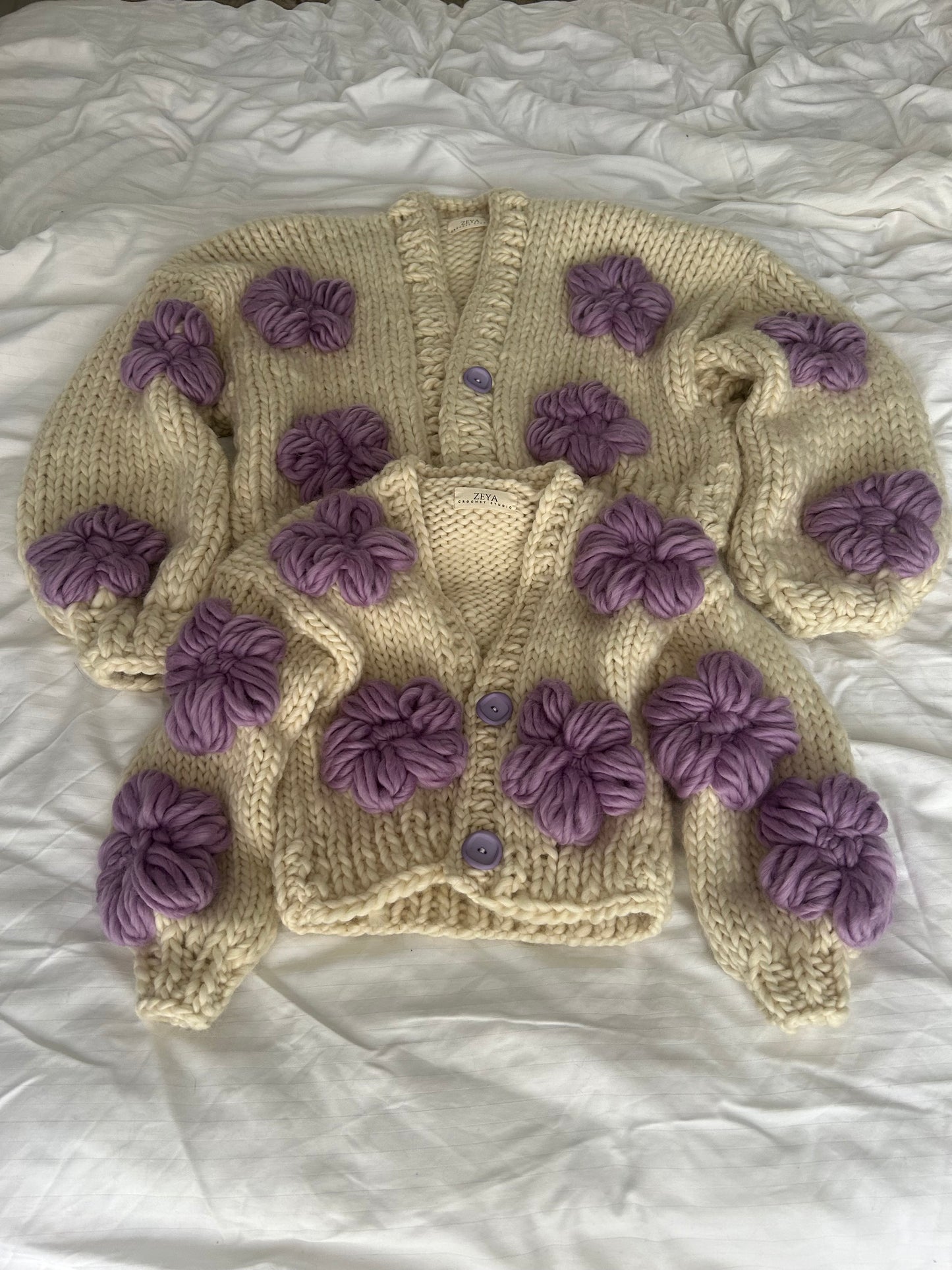Mom&Daughter floral sweater set