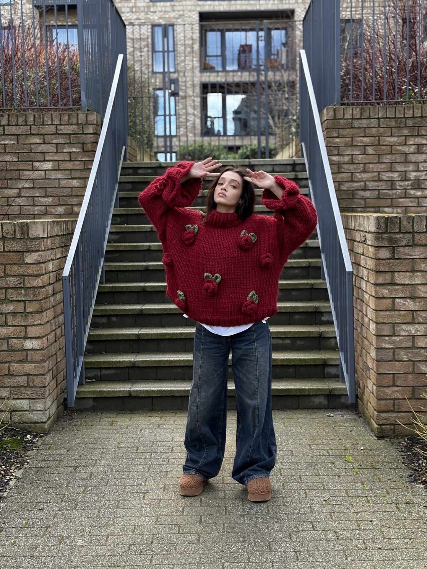 Call Me Rose | Burgundy Knit Sweater